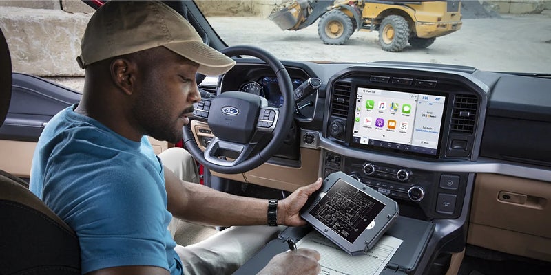 Ford F-150 infotainment touchscreen system